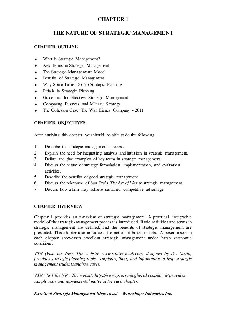 strategic management thesis topics pdf