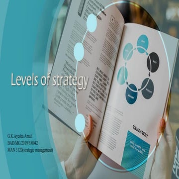Levels of strategy | PPTX