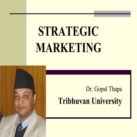 Strategic Marketing 