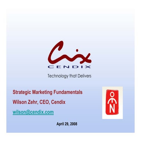 Strategic Marketing Fundamentals