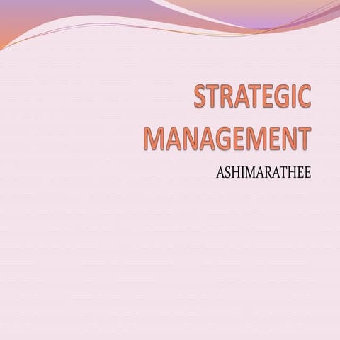 Strategic management Notes 