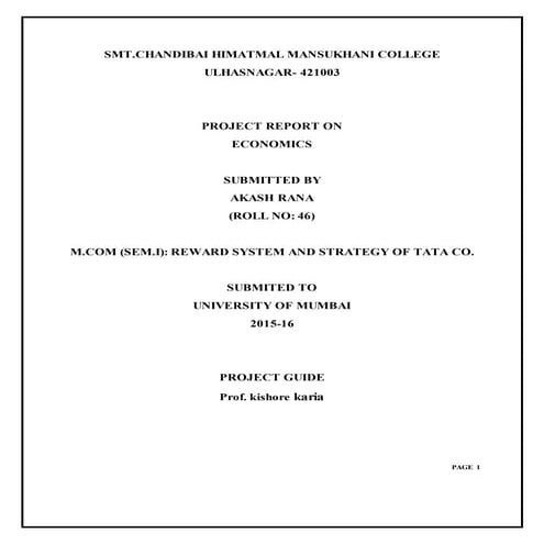 reward system of tata co