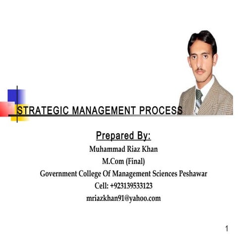 Strategic mgt process