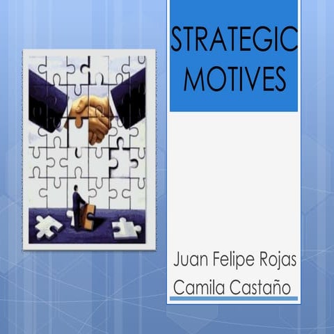 Strategic motives