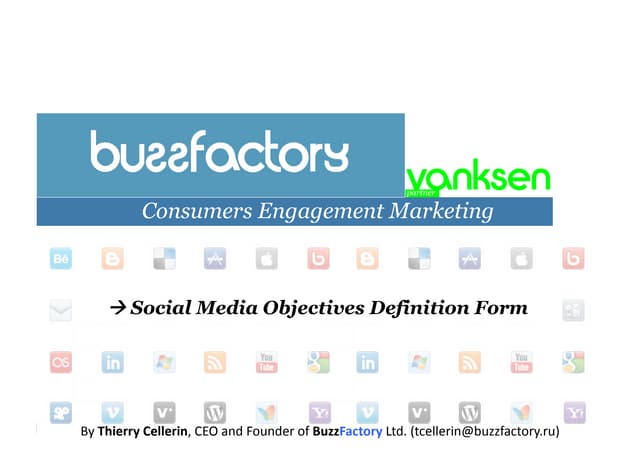 Social Media Objectives Definition Tool
