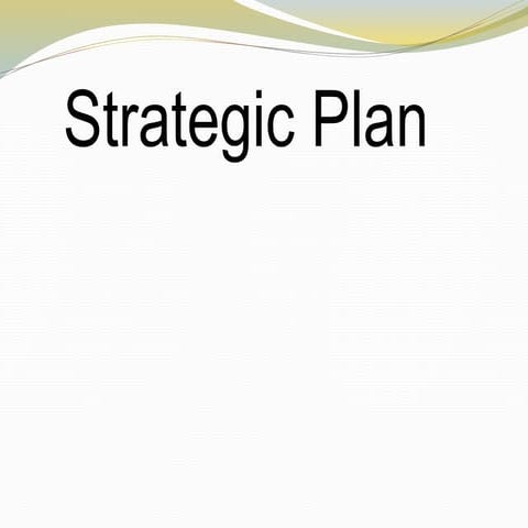Strategic plan
