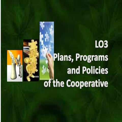 Strategic Plan Formulation for Cooperatives