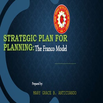 Strategic plan for planning