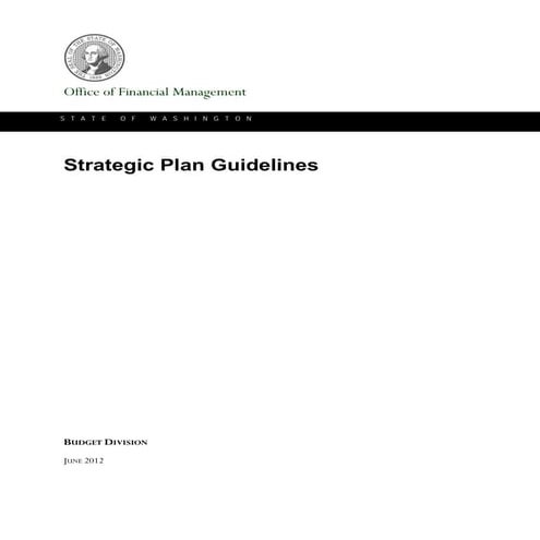 Strategic planguidelines