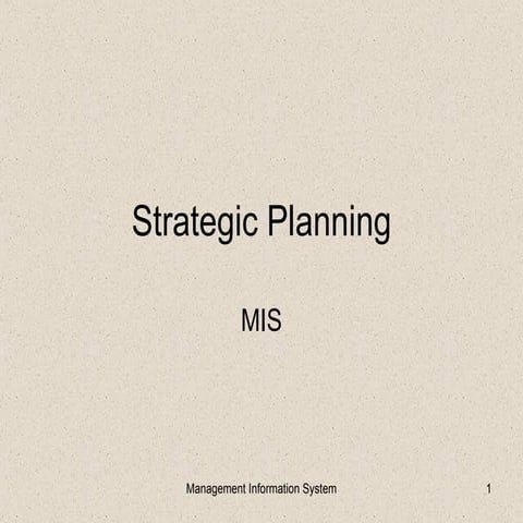 Strategic  Planning