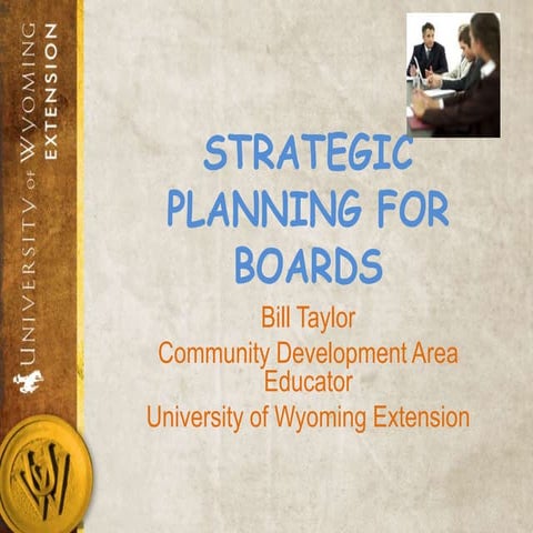Strategic planning