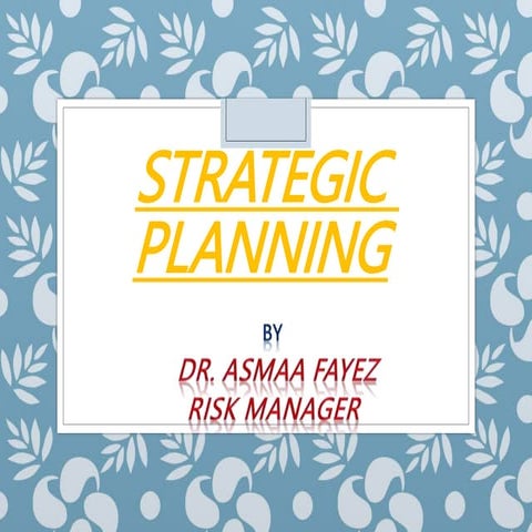 How to make the strategic planning??pptx