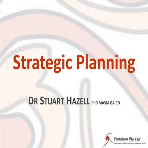 Strategic planning