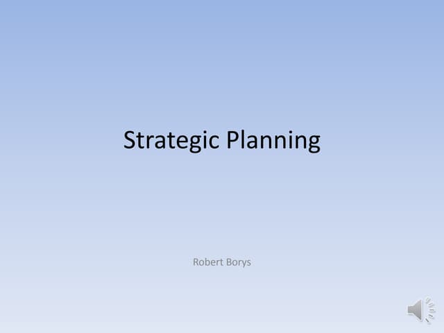 Strategic planning powerpoint
