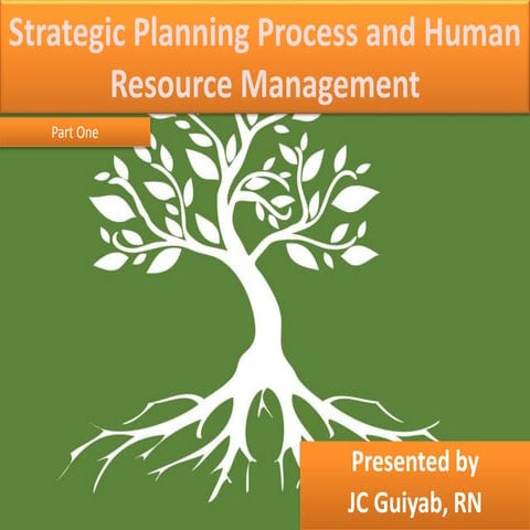 Strategic planning process and human resource management