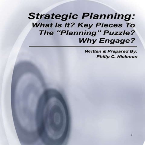 Strategic Planning Product