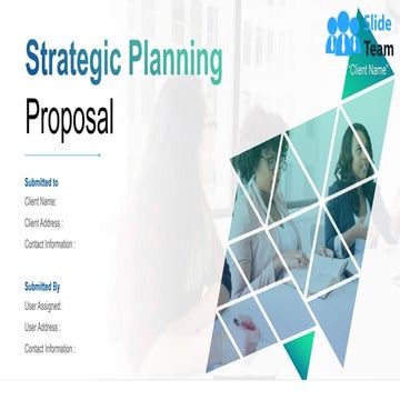 Strategic Planning Proposal Powerpoint Presentation Slides