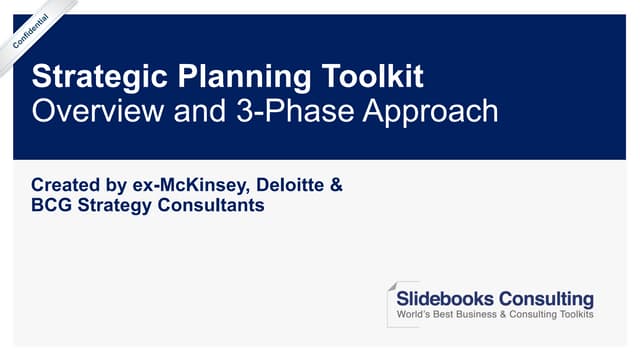 Strategic Planning Toolkit - Framework, Best Practices and Templates
