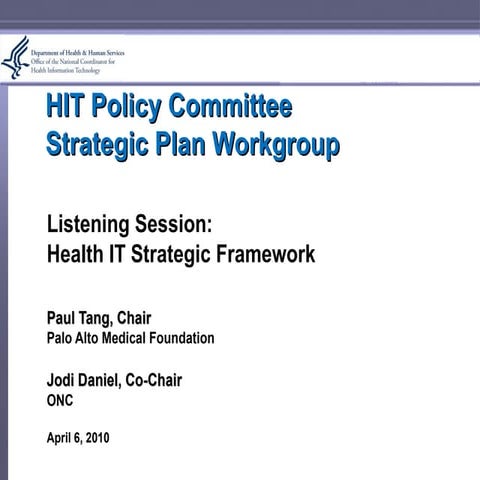 Strategic Plan Listening Session
