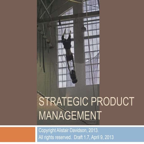Strategic product management 1 7 with photo cover