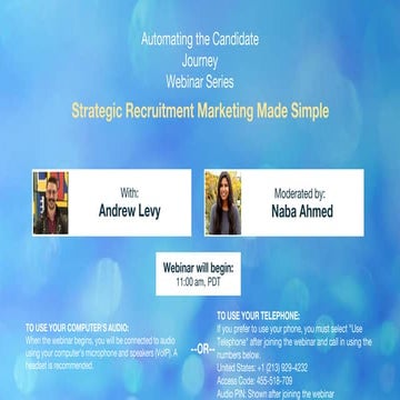 Automating the Candidate Journey: Strategic Recruitment Marketing Made Simple