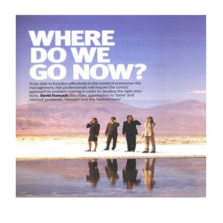 Where next for the Enterprise Risk Manager