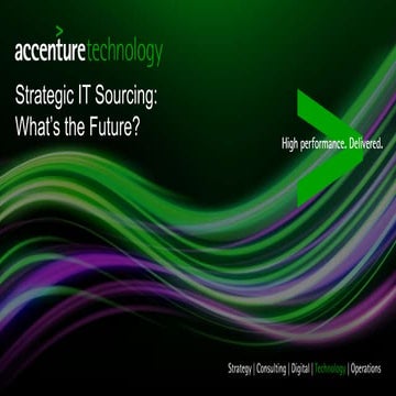 Strategic IT Sourcing: What’s the Future? 