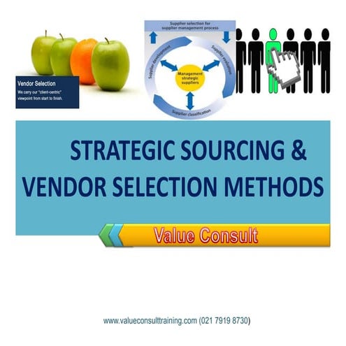 Strategic sourcing & vendor selection