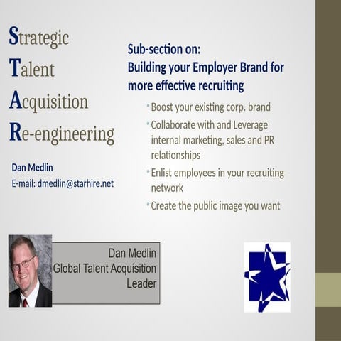Strategic  Talent  Acquisition  Re-engineering: Employer Branding, a Critical...