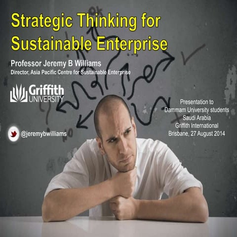 Strategic Thinking for Sustainable Enterprise