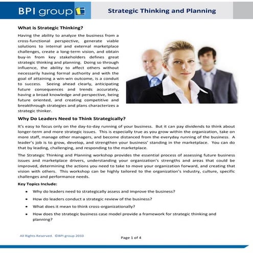 Strategic Thinking And Planning Rev  4