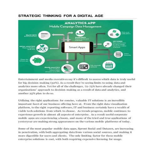 Strategic thinking for a digital age