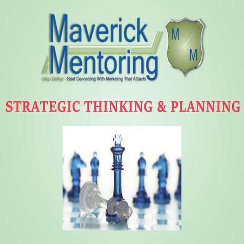 Strategic Thinking & Planning 
