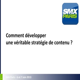 Comment developper une stratégie de...