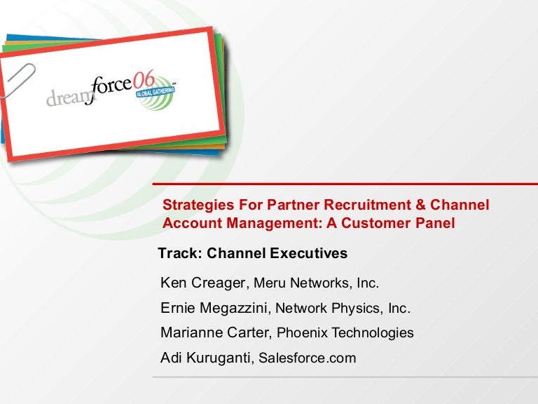 Strategies For Partner Recruitment & Channel Account Management A C…
