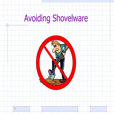 Avoiding Shovelware
