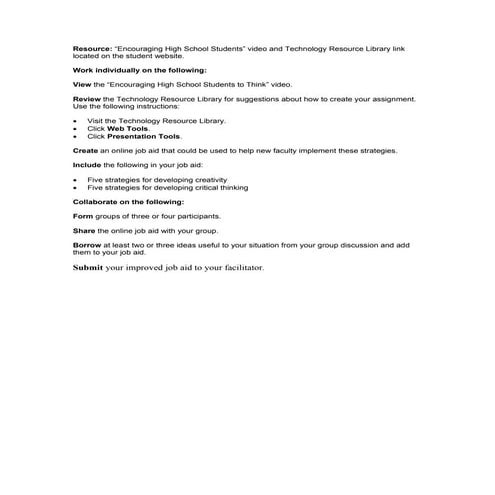 Designing Job Aids | PPT
