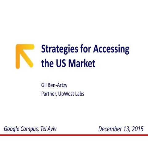 Strategies for Accessing the US Market