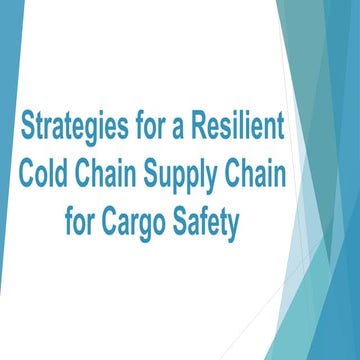 SWOT ANALYSIS ON THE DEVELOPMENT OF COLD CHAIN LOGISTICS IN CHINA | PDF