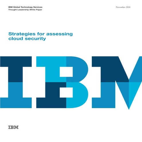 Strategies for assessing cloud security