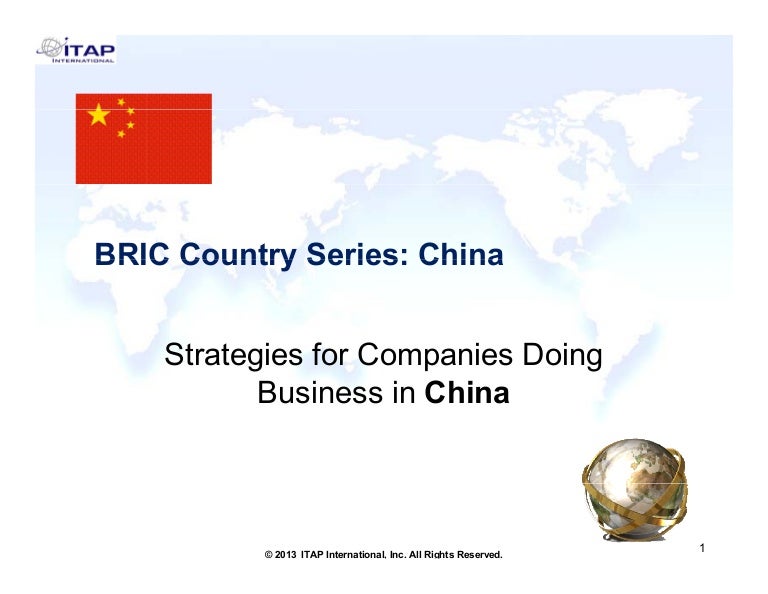 Strategies for Companies Doing Business in China