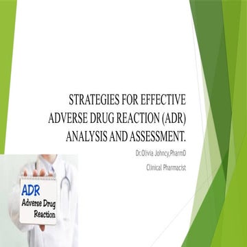Detection and Reporting of Adverse Reaction | PPTX