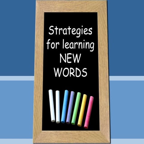 Strategies for learning new words