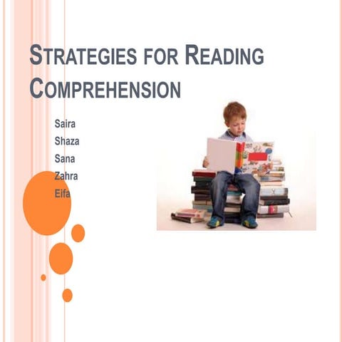 Strategies for reading comprehension