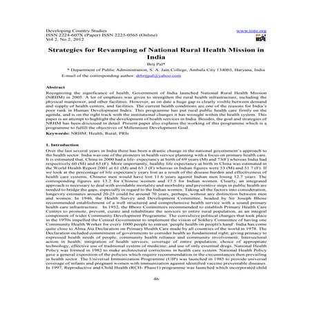 Minimum Need Programme community health nursing | PPTX