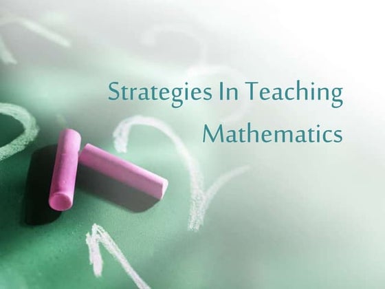 7 effective strategies for teaching elementary math | PPT