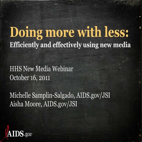 Strategies for Efficiently (and Effectively) Using New Media