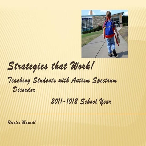 Strategies that work!.ppt 2011