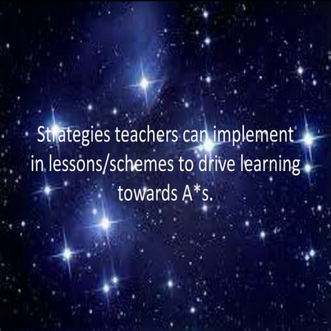 Strategies to attain highest grades helen