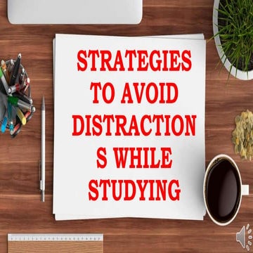 Effective Strategies to Avoid Distractions When Studying | PDF